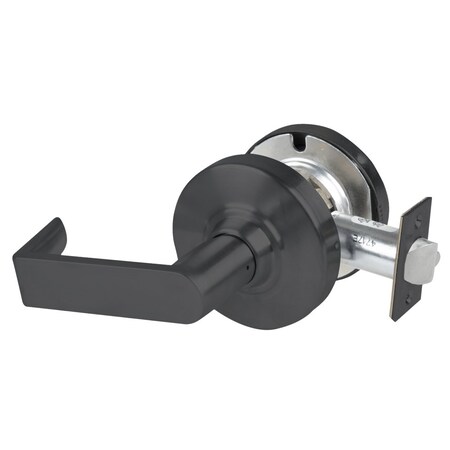 Schlage Grade 1 Exit Lock, Rhodes Lever, Non-Keyed, Matte Black Finish, Non-Handed ND25D RHO 622